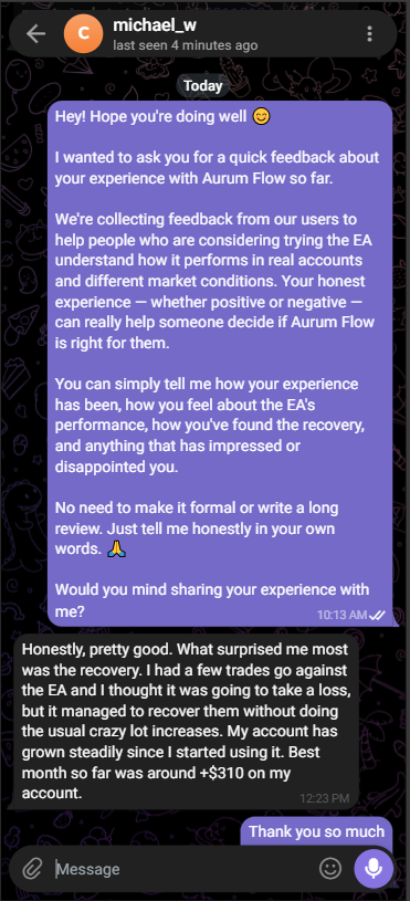 Aurum Flow member review 1