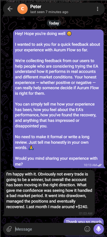 Aurum Flow member review 3